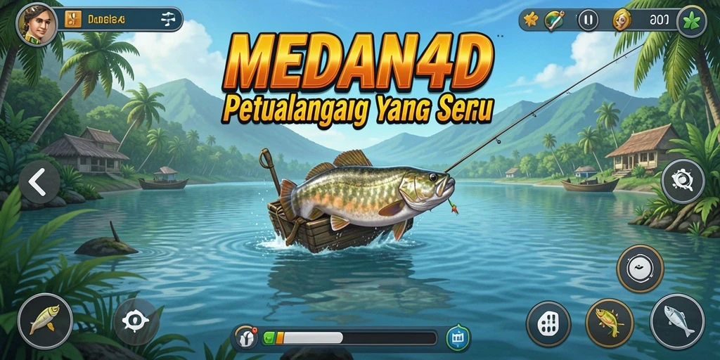 Tampilan gameplay MEDAN4D yang mendebarkan saat memancing.