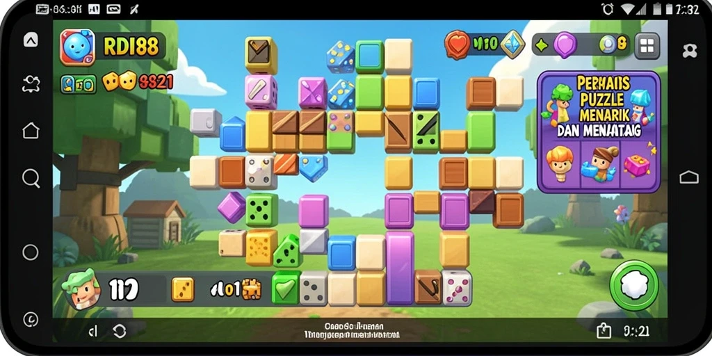 Screenshot RDI88 menampilkan gameplay Puzzle yang seru dan menantang.